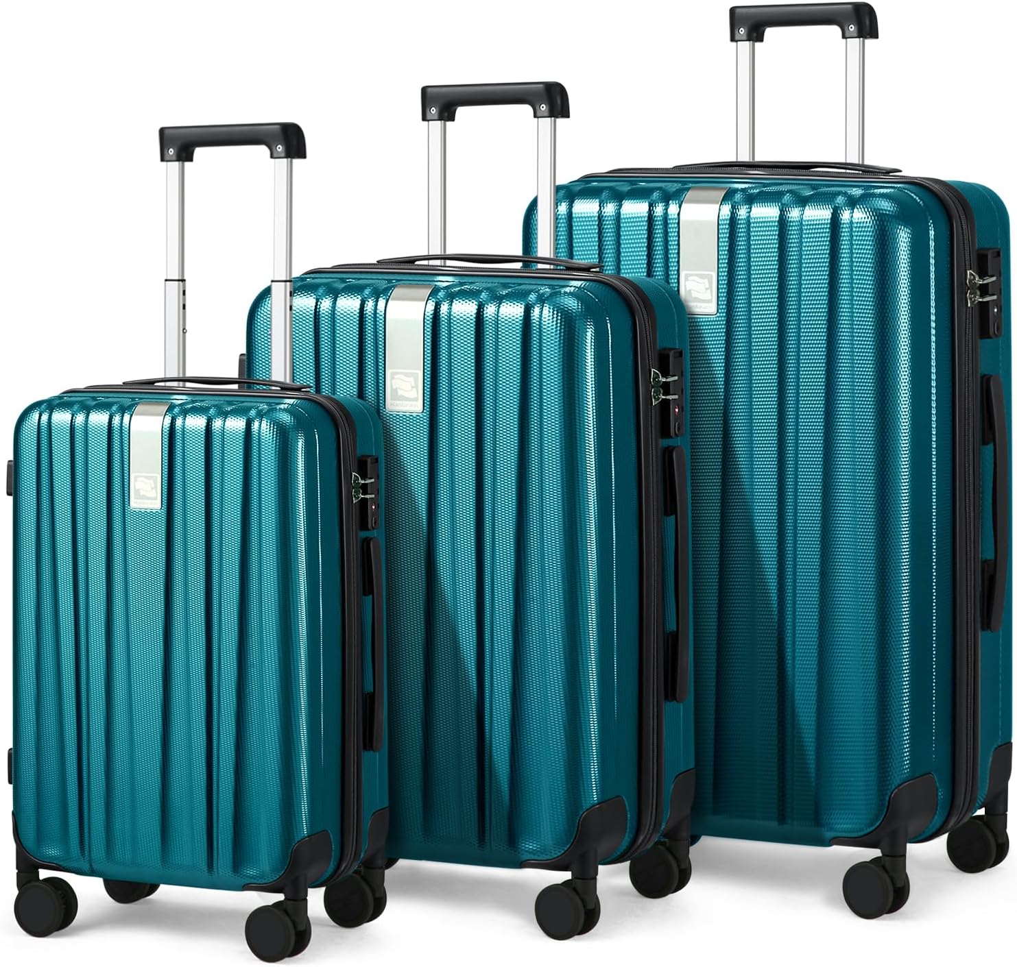 Hanke Luggage Sets 2 piece Carry On Luggage with Wheels PC Hard Shell Suitcases Lightweight Checked Travel Luggage Large Travel Suitcase Woman Men