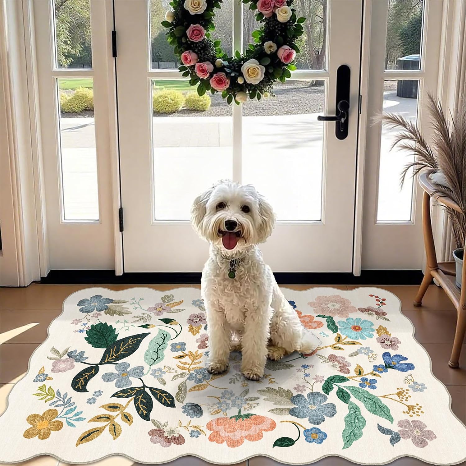 HY HAO YUN LAI Washable Large 9x12 Area Rug: Living Room Oriental Non Slip Soft Rugs Indoor Low Pile Stain Resistant Carpet for Bedroom Dining Room