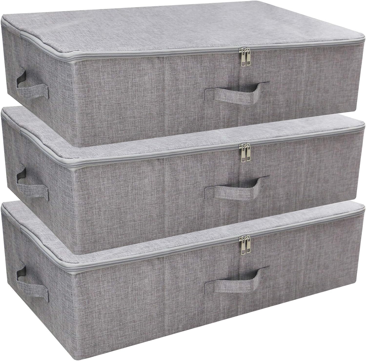 iwill CREATE PRO 3pcs Closet Clothes Blanket, Duvets Lidded Storage Bins Under Bed Organizer, Underbed wedding dress Storage