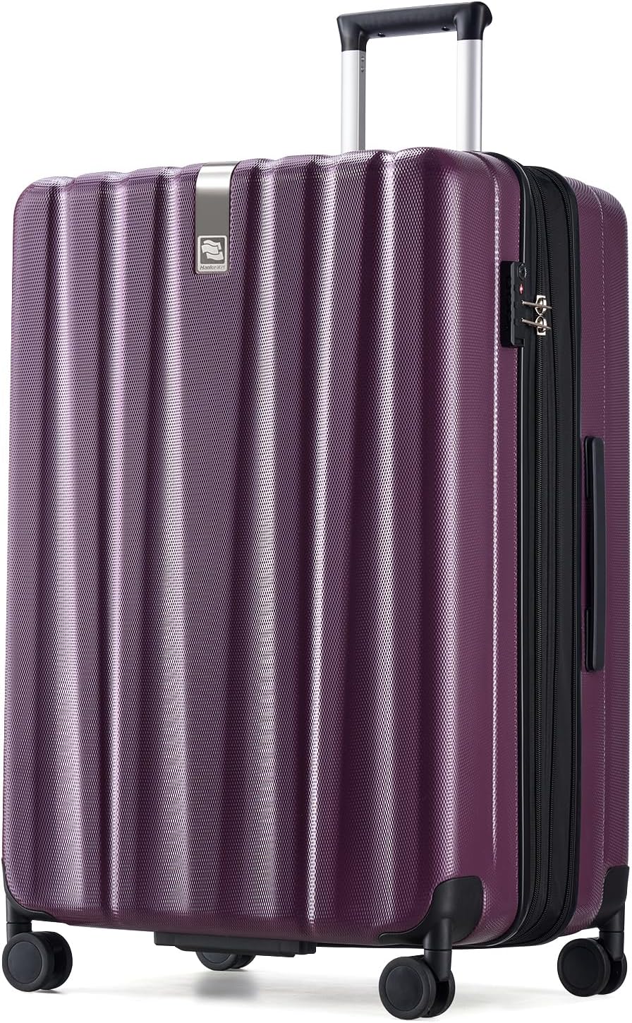 Hanke Luggage Sets 2 piece Carry On Luggage with Wheels PC Hard Shell Suitcases Lightweight Checked Travel Luggage Large Travel Suitcase Woman Men