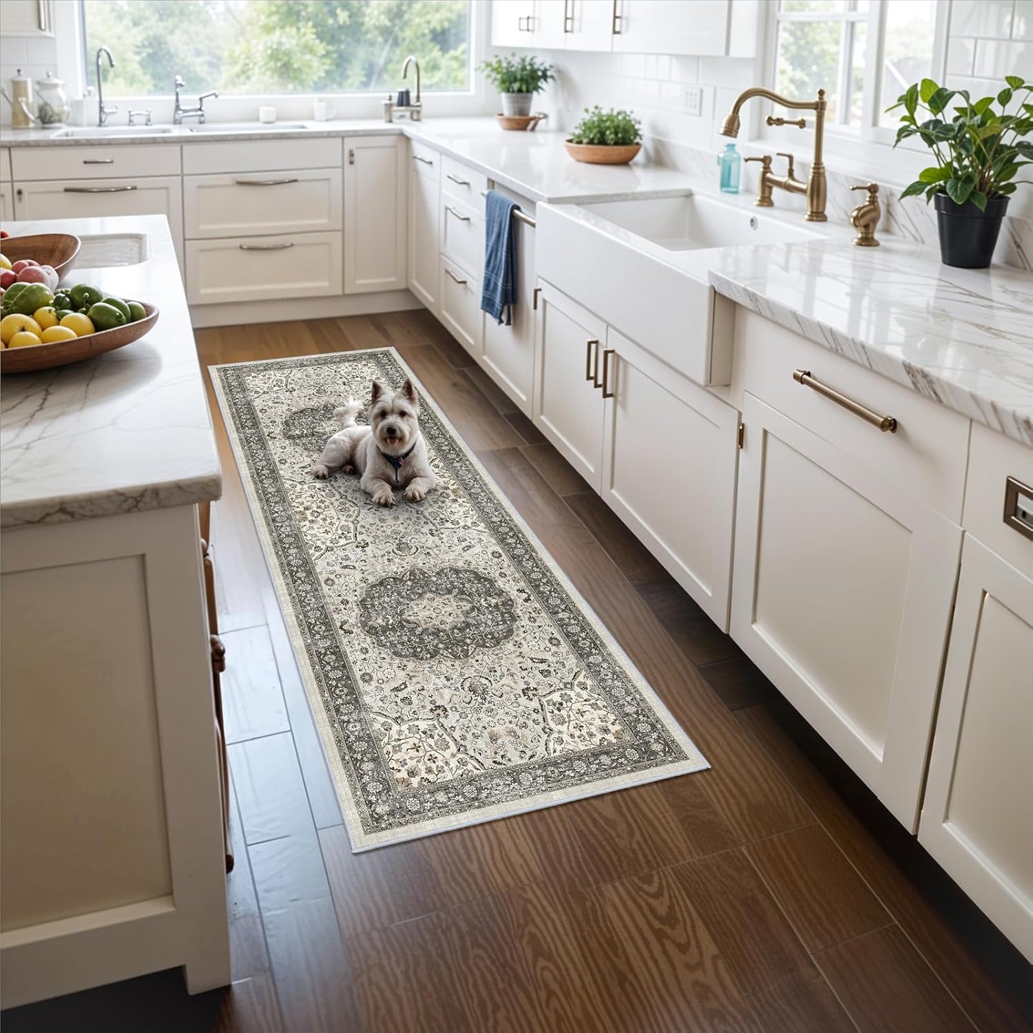 HY HAO YUN LAI Washable Large 9x12 Area Rug: Living Room Oriental Non Slip Soft Rugs Indoor Low Pile Stain Resistant Carpet for Bedroom Dining Room