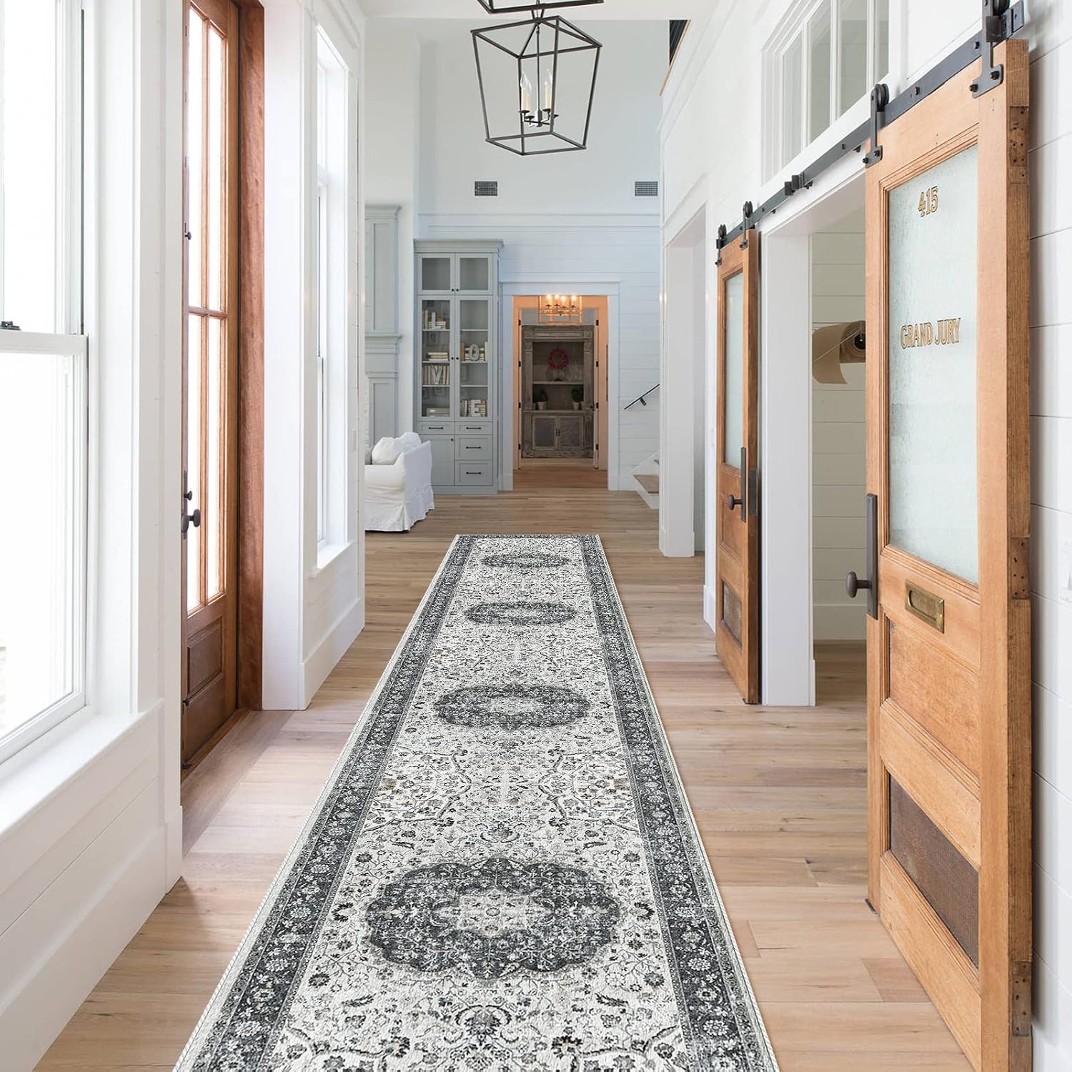 HY HAO YUN LAI Washable Large 9x12 Area Rug: Living Room Oriental Non Slip Soft Rugs Indoor Low Pile Stain Resistant Carpet for Bedroom Dining Room