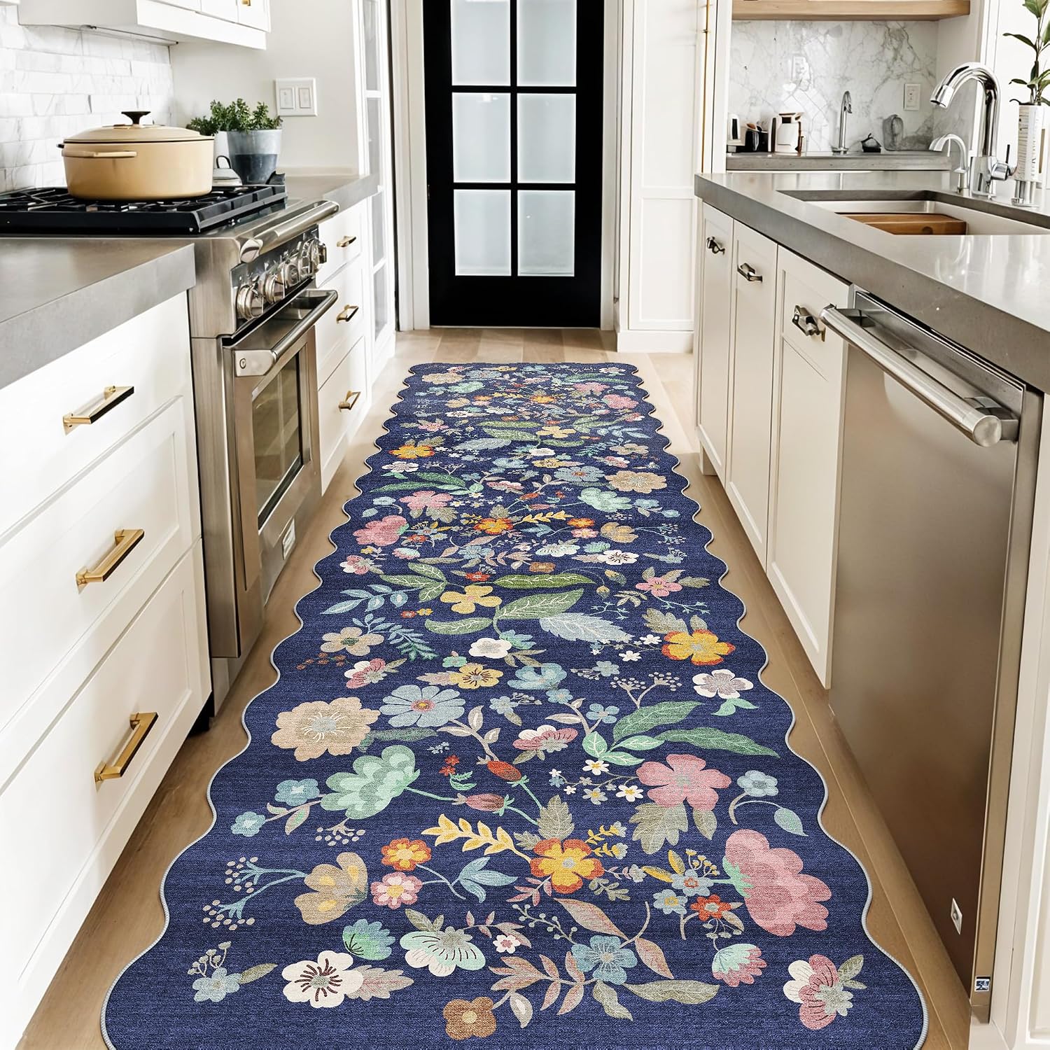 HY HAO YUN LAI Washable Large 9x12 Area Rug: Living Room Oriental Non Slip Soft Rugs Indoor Low Pile Stain Resistant Carpet for Bedroom Dining Room