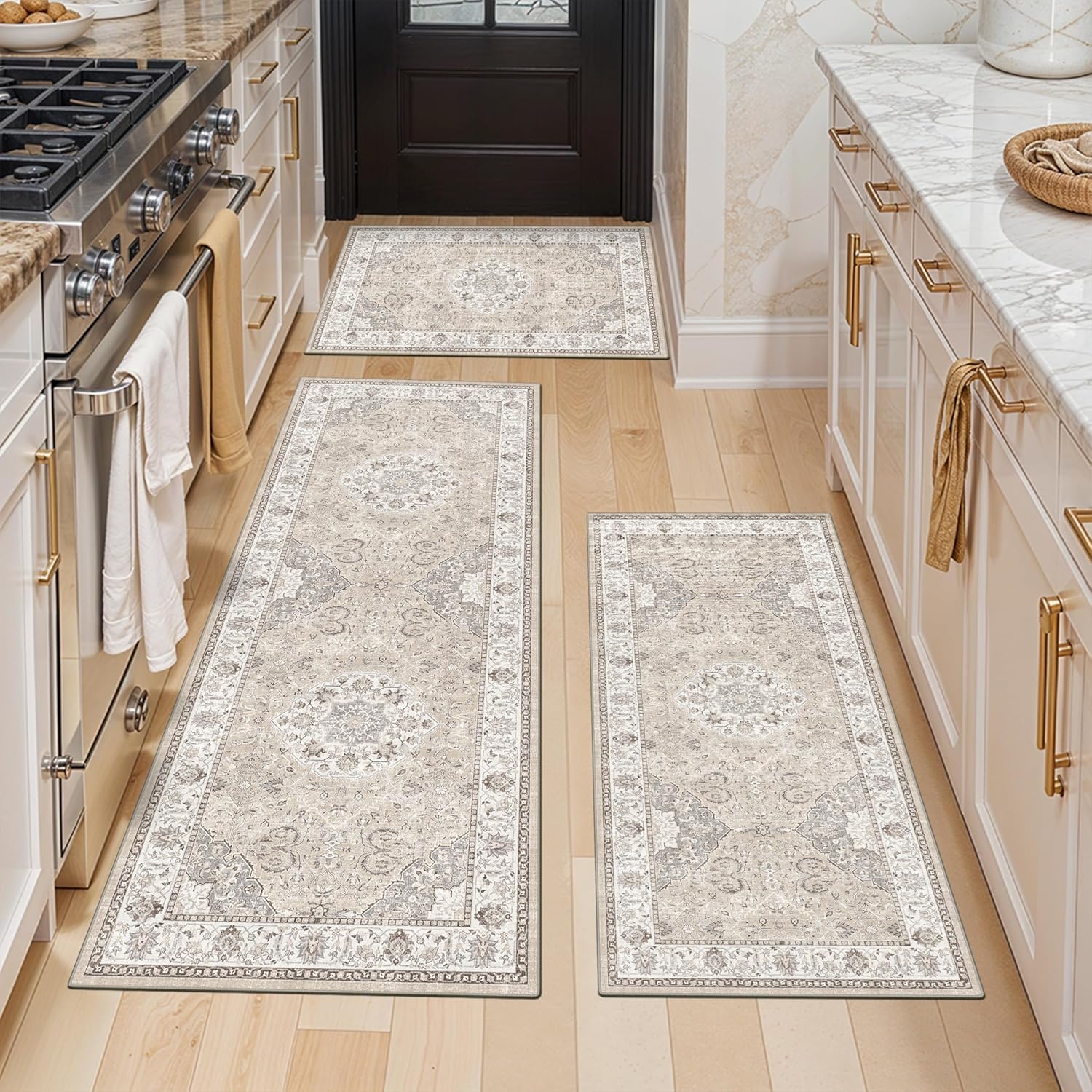 HY HAO YUN LAI Washable Large 9x12 Area Rug: Living Room Oriental Non Slip Soft Rugs Indoor Low Pile Stain Resistant Carpet for Bedroom Dining Room
