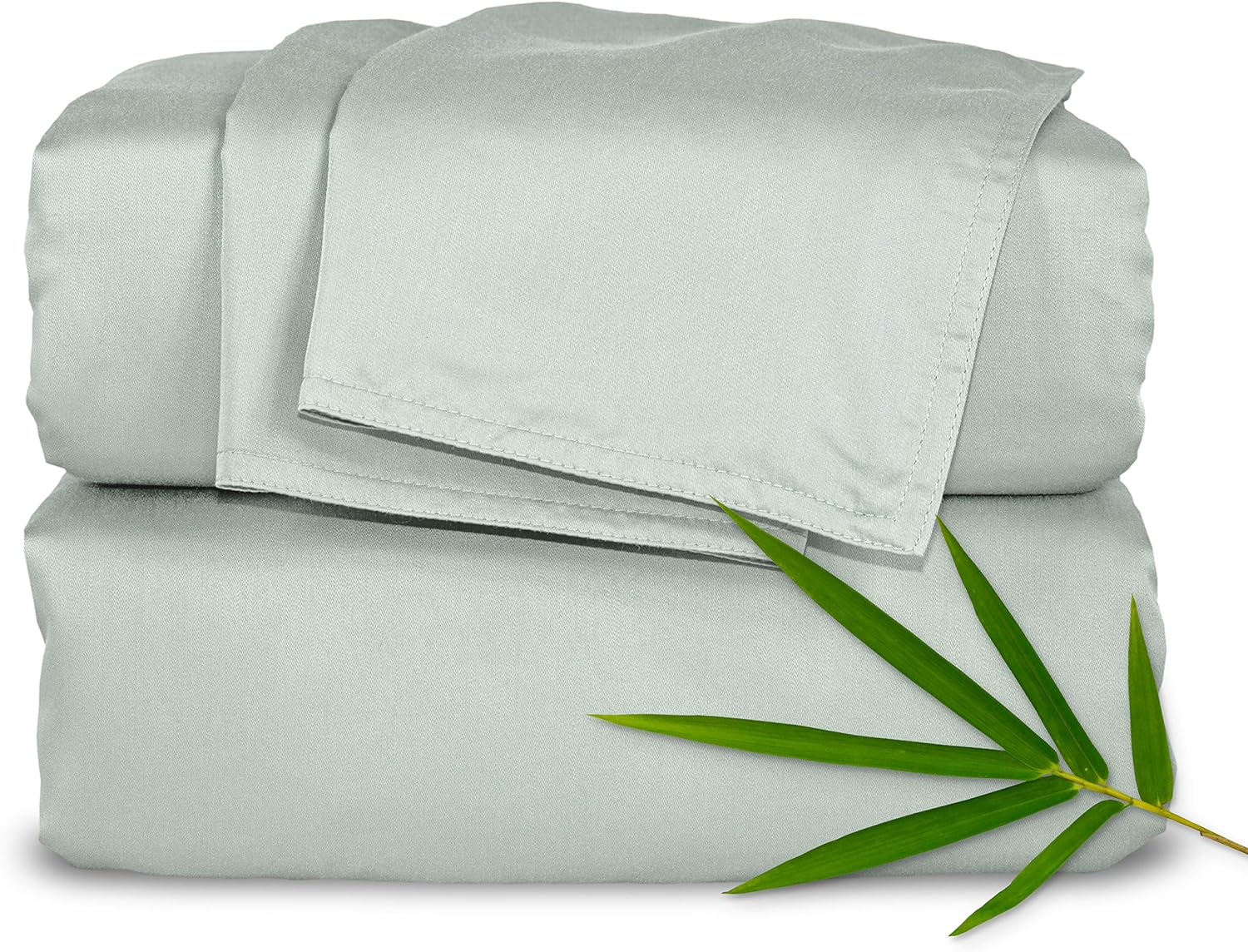 Pure Bamboo King Sheets, Genuine 100% Organic Viscose Derived from Bamboo Bed Sheet Set, Luxuriously Soft and Cooling, Double Stitching