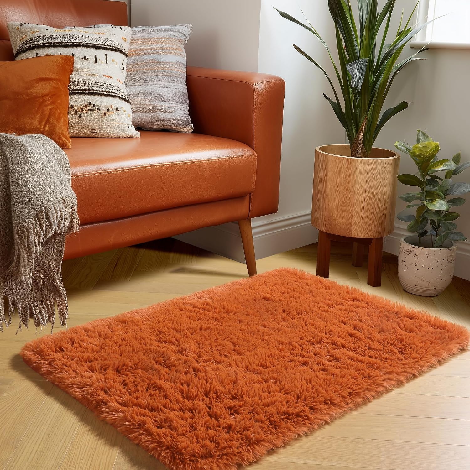 Amdrebio Grass Green Rugs for Living Room Bedroom Decor Aesthetic, 9x12 Large Fluffy Shag Area Rug for Kids Room Baby Nursery Teen Girls Boys