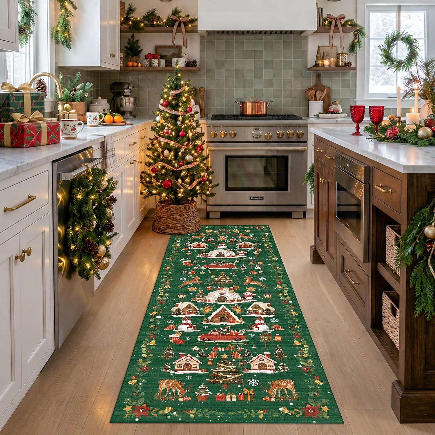 HY HAO YUN LAI Washable Large 9x12 Area Rug: Living Room Oriental Non Slip Soft Rugs Indoor Low Pile Stain Resistant Carpet for Bedroom Dining Room