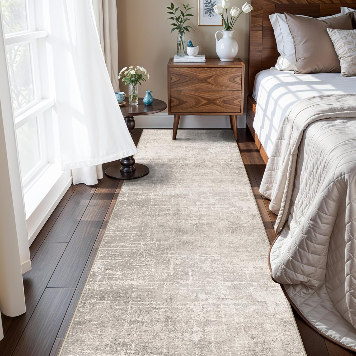 HY HAO YUN LAI Washable Large 9x12 Area Rug: Living Room Oriental Non Slip Soft Rugs Indoor Low Pile Stain Resistant Carpet for Bedroom Dining Room