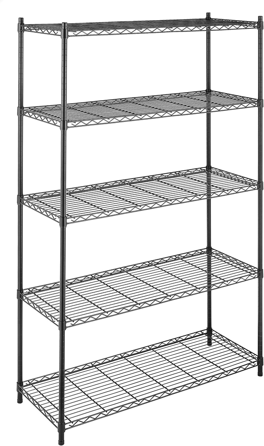 Whitmor 3-Wire Shelving Unit, Metal Storage Shelves, Easy Assembly Home Organizer for Pantry, Kitchen, Garage, Plant
