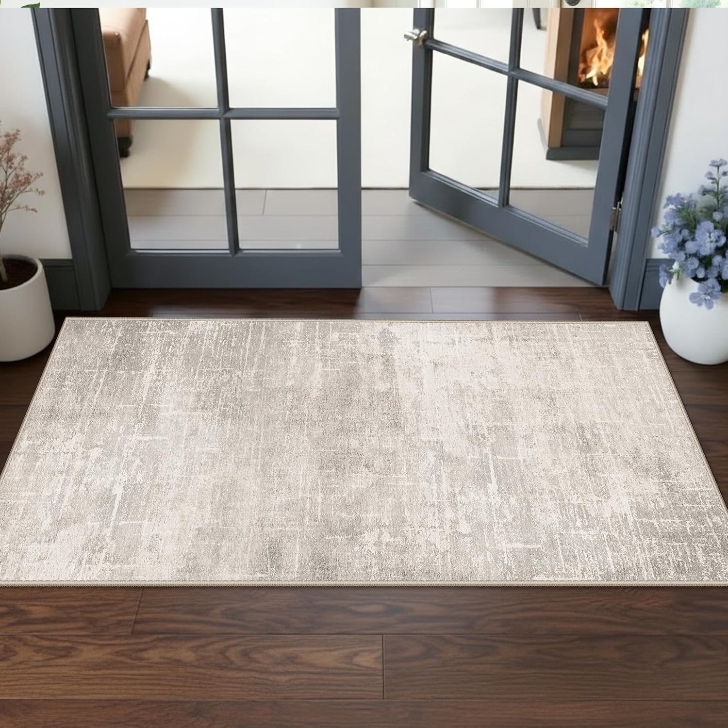 HY HAO YUN LAI Washable Large 9x12 Area Rug: Living Room Oriental Non Slip Soft Rugs Indoor Low Pile Stain Resistant Carpet for Bedroom Dining Room
