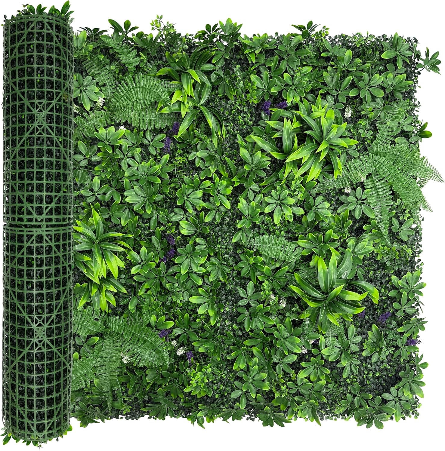 DOPGIB 80"x120" (67 SQFT) Greenery Faux Grass Wall Hedge Backdrop, UV Resistant Green Leaves Faux, Garden Indoor Outdoor Home Decor