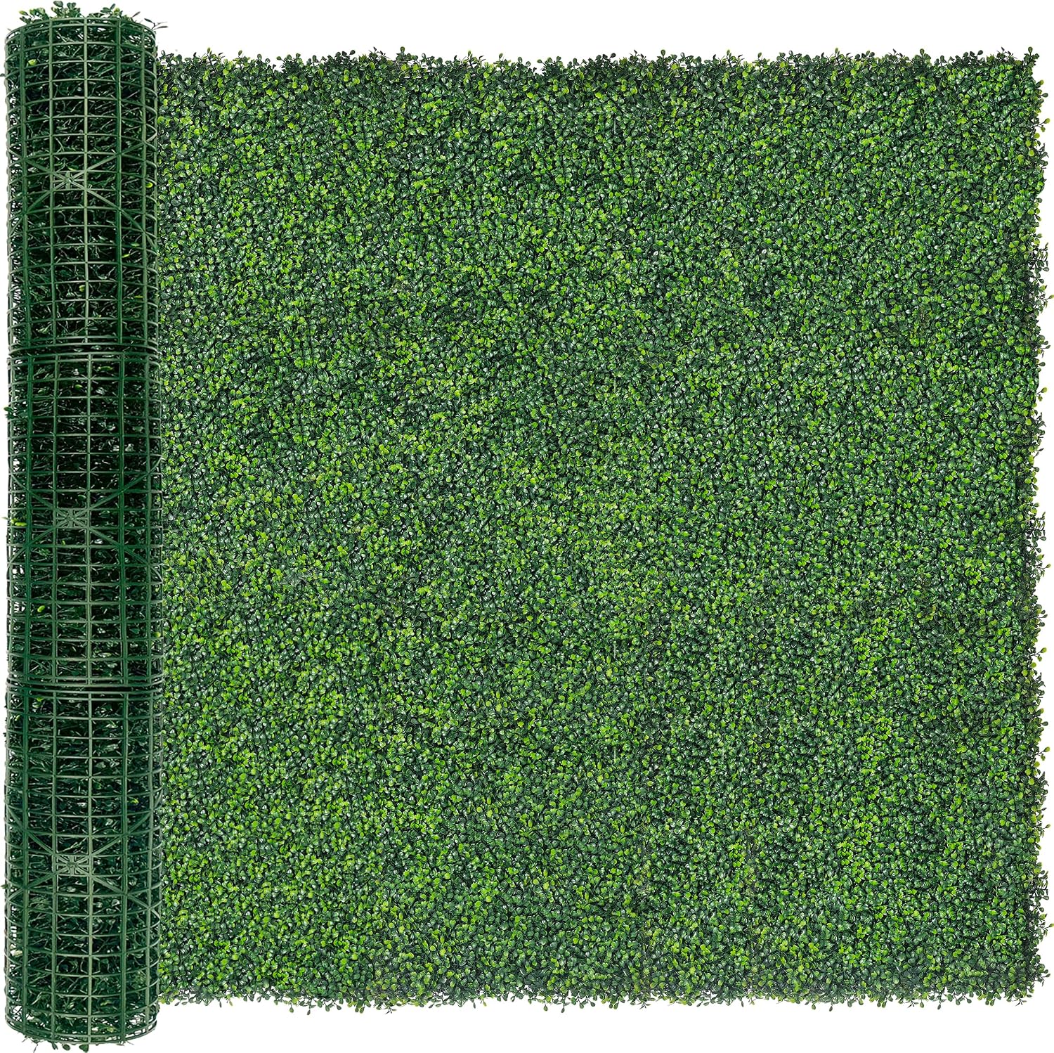 DOPGIB 80"x120" (67 SQFT) Greenery Faux Grass Wall Hedge Backdrop, UV Resistant Green Leaves Faux, Garden Indoor Outdoor Home Decor