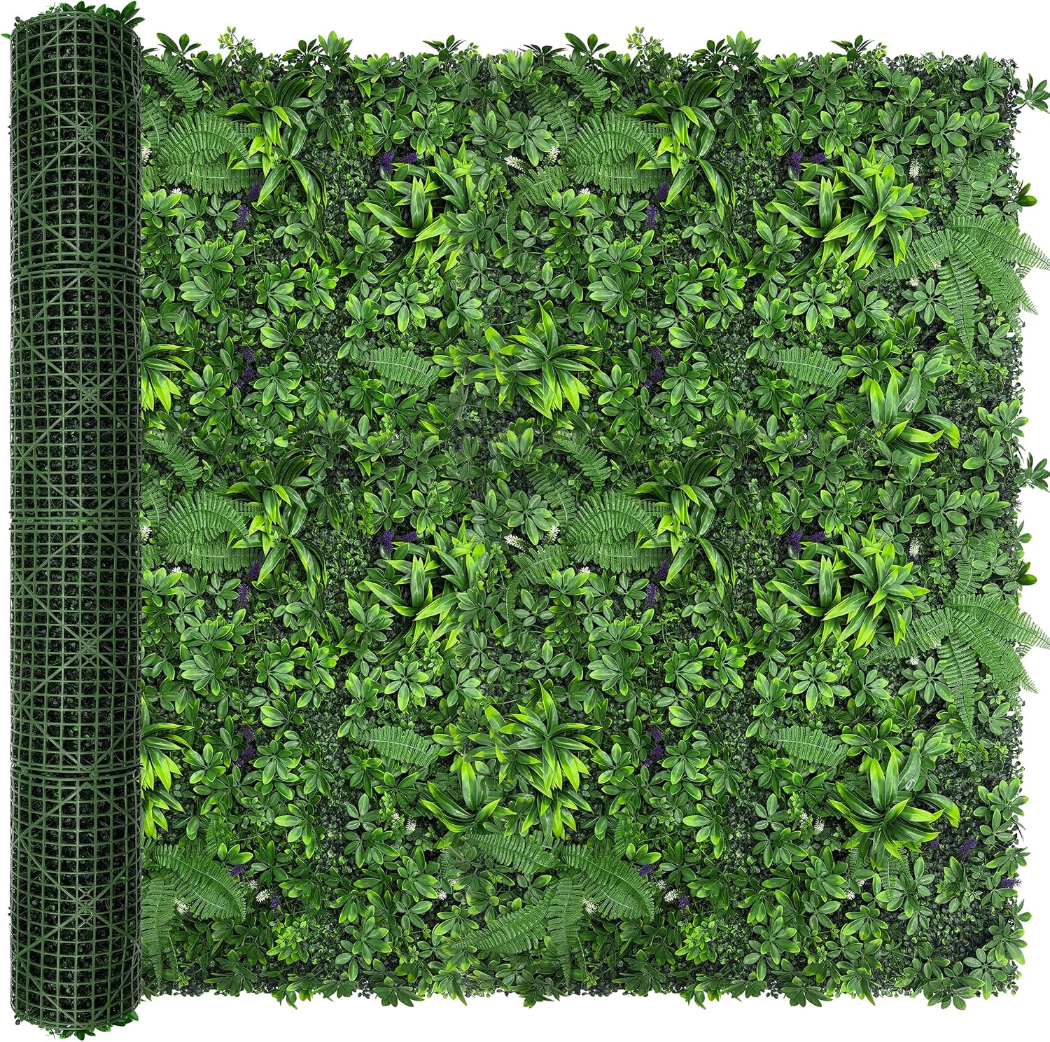 DOPGIB 80"x120" (67 SQFT) Greenery Faux Grass Wall Hedge Backdrop, UV Resistant Green Leaves Faux, Garden Indoor Outdoor Home Decor